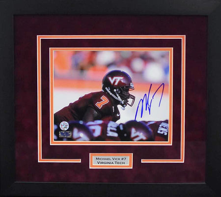 Bruce Smith Autographed Virginia Tech Hokies 16x20 Framed Photograph (Custom)