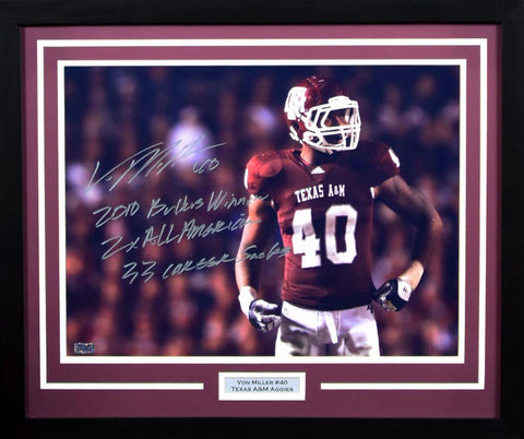 Von Miller Signed Autographed Texas A&M Football Card COA 