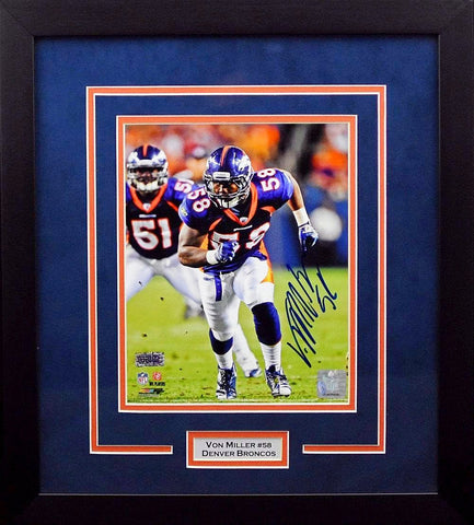 Von Miller Autographed/Signed Denver Broncos Framed White XL Jersey JSA  20179 – Denver Autographs