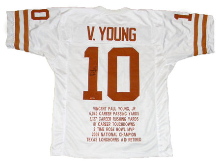 Vince Young Autographed Texas Longhorns #10 Jersey