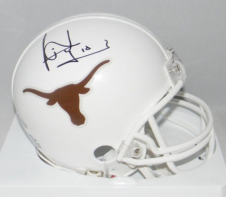 Vince Young Autographed Texas Longhorns #10 White Stat Jersey