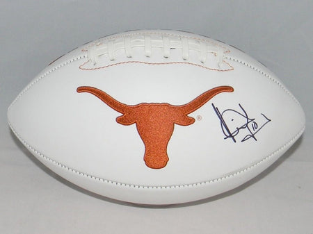 Vince Young Autographed Texas Longhorns #10 White Stat Jersey
