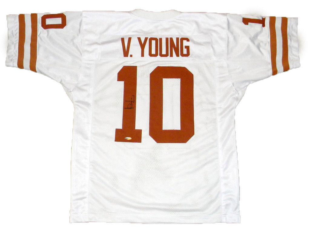 Texas Longhorns: No. 10 Vince Young Jersey (S/M) – National Vintage  League Ltd.