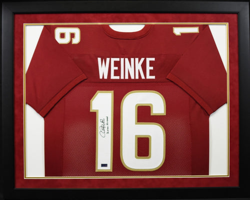 Chris Weinke Autographed Florida State Seminoles #16 Framed Jersey