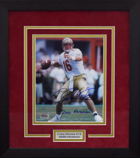 Bobby Bowden, Charlie Ward & Chris Weinke Autographed Florida State Seminoles 8x10 Framed Photograph