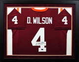 David Wilson Autographed Virginia Tech Hokies #4 Framed Jersey