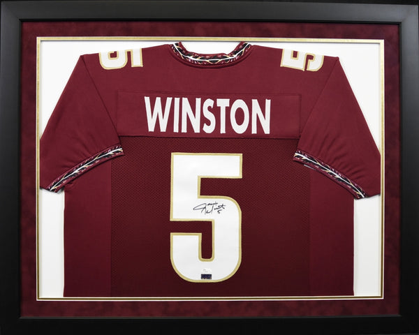 Jameis Winston Autographed Florida State Seminoles #5 Framed Jersey