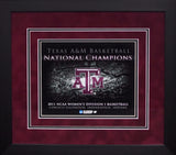 Texas A&M Aggies Women's Basketball 2011 National Champions 8x10 Framed Photograph
