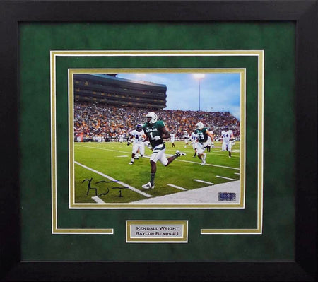 Kendall Wright Autographed Baylor Bears 16x20 Framed Photograph - Catching