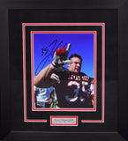 Zach Thomas Autographed Texas Tech Red Raiders 8x10 Framed Photograph (Guns Up)